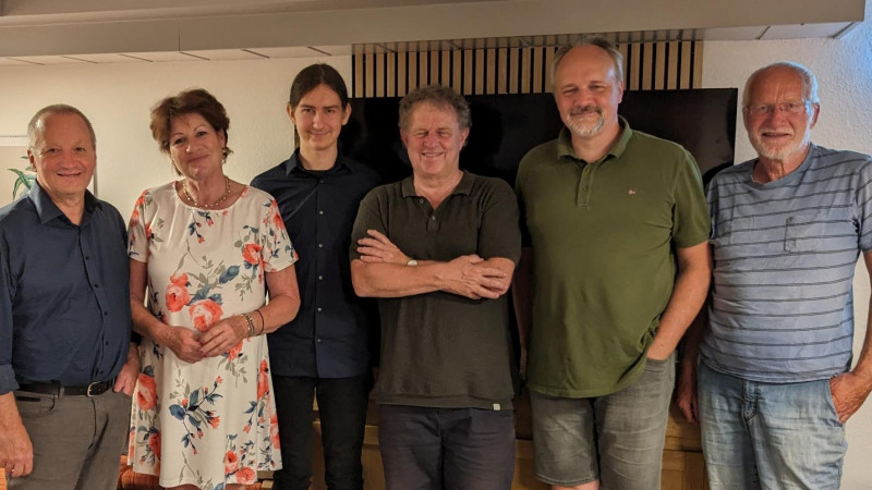 Vorstand der Sonthofer SPD: v.l. Dr. Gerhard Wimmer (Stadtratsfraktionsvors.), Steffanie Blaser-Reimund (Vorsitzende), Paul Eckert (Beisitzer), Winfried Engeser (Vorsitzender), Markus Kubatschka (UB-Vors., Gast), Anton Handlos (Schriftführer & Kassier)